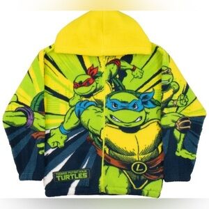 Nickelodeon Teenage Mutant Ninja Turtles Sherpa Hoodie Zip-Up Hooded Sweatshirt